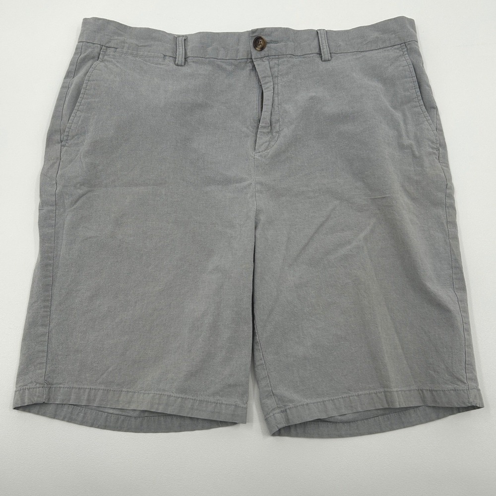 Old Navy Chino Shorts Mens 40 Gray Ultimate Slim Built-In Flex Casual Preppy